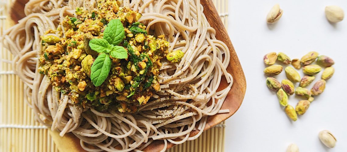 soba aux pesto pistaches