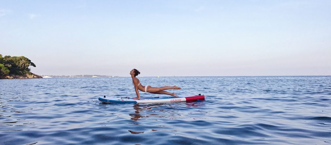 gainage sur paddle